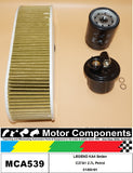 FILTER SERVICE KIT for Honda LEGEND KA4 Sedan C27A1 2.7L Petrol 01/88>91