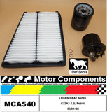 FILTER SERVICE KIT for Honda LEGEND KA7 Sedan C32A3 3.2L Petrol 03/91>96