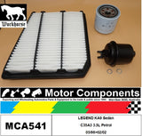 FILTER SERVICE KIT for Honda LEGEND KA9 Sedan C35A3 3.5L Petrol 05/96>02/02