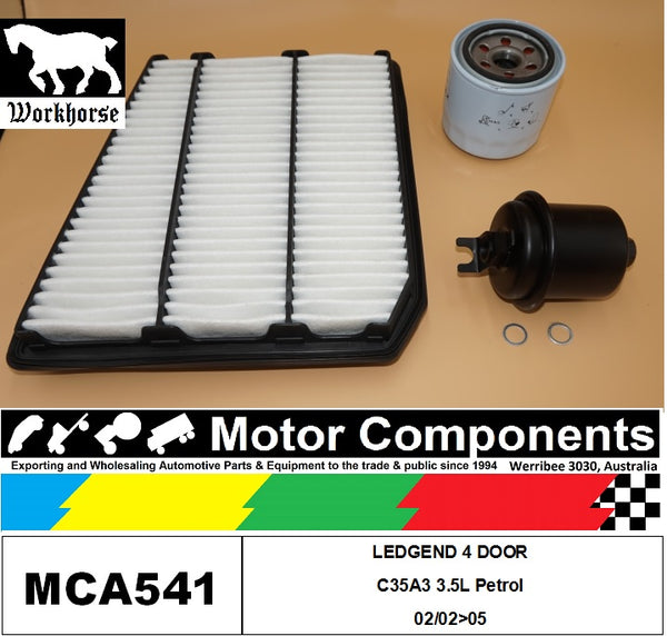 FILTER SERVICE KIT for Honda  LEDGEND 4 DOOR C35A3 3.5L Petrol 02/02>05