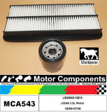 FILTER SERVICE KIT for Honda  LEGEND KB16 J35A8 3.5L Petrol 08/06>07/08