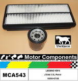 FILTER SERVICE KIT for Honda  LEGEND KB16 J35A8 3.5L Petrol 08/06>07/08