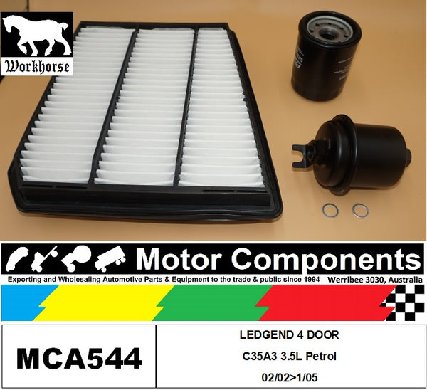FILTER SERVICE KIT for Honda  LEDGEND 4 DOOR C35A3 3.5L Petrol 02/02>01/05