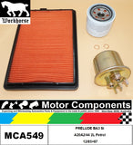 FILTER SERVICE KIT for Honda  PRELUDE BA3 Si A20A2/44 2L Petrol 12/85>87