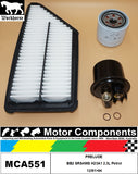 FILTER SERVICE KIT for Honda  PRELUDE BB2 SRS4WS H23A1 2.3L Petrol 12/91>94