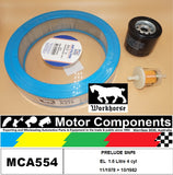 FILTER SERVICE KIT for HONDA PRELUDE SNF8 EL 1.6L Petrol	4cyl 11/78>10/82