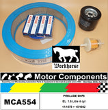 SPARK PLUG & FILTER KIT for HONDA PRELUDE SNF8 EL 1.6L 11/78 >10/1982