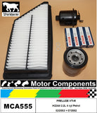 SPARK PLUG & FILTER KIT for HONDA PRELUDE VTI-R H22A4 2.2L 2/02>7/02