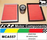 FILTER SERVICE KIT for Nissan INFINITI FX50 S51 VK50 5L Petrol 07/12>12/13