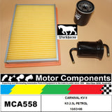 FILTER SERVICE KIT for KIA CARNIVAL KV II K5 2.5L PETROL 10/03>06