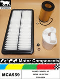 FILTER SERVICE KIT for KIA GRAND CARNIVAL VQ G6DAE 3.8L PETROL 1/06>8/08