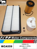 FILTER SERVICE KIT for KIA CARNIVAL VQ LWB G6EA 2.7L PETROL 10/06>4/11