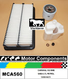 FILTER SERVICE KIT for KIA CARNIVAL VQ SWB G6EA 2.7L PETROL 10/06>04/11