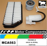 FILTER SERVICE KIT for KIA PROCEED JD G4FJE 1.6L PETROL 03/2014-On