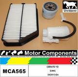 FILTER SERVICE KIT for KIA CERATO YD G4NC 04/2013-On