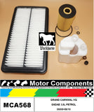 FILTER SERVICE KIT for KIA GRAND CARNIVAL VQ G6DAE 3.8L PETROL 08/08>06/10