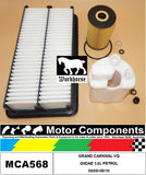 FILTER SERVICE KIT for KIA GRAND CARNIVAL VQ G6DAE 3.8L PETROL 08/08>06/10