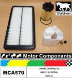FILTER SERVICE KIT for KIA GRAND CARNIVAL VQ G6DC 3.5L PETROL 06/10 on
