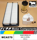 FILTER SERVICE KIT for KIA GRAND CARNIVAL VQ G6DC 3.5L PETROL 06/10 on