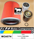 FILTER SERVICE KIT for KIA K2700 TU J2 2.7L TURBO DIESEL 10/02>01/05