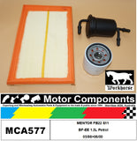 FILTER SERVICE KIT for KIA MENTOR FB22 S11 BF-EE 1.5L Petrol 05/98>06/00
