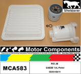 FILTER SERVICE KIT for KIA RIO JB G4EDE 1.6L Petrol 08/05>08/11