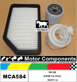 FILTER SERVICE KIT for KIA RIO UB G4FDE 1.6L Petrol 08/2011 on