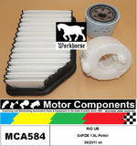 FILTER SERVICE KIT for KIA RIO UB G4FDE 1.6L Petrol 08/2011 on