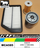 FILTER SERVICE KIT for KIA RONDO RP D4FDE 1.7L TURBO DIESEL 06/2013 on