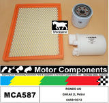 FILTER SERVICE KIT for KIA RONDO UN G4KA8 2L Petrol 04/08>05/13