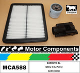 FILTER SERVICE KIT for KIA  SORENTO BL G6CU 3.5L Petrol 02/03>05/08