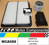 FILTER SERVICE KIT for KIA  SORENTO BL G6CU 3.5L Petrol 02/03>05/08