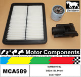 FILTER SERVICE KIT for KIA SORENTO BL G6DA 3.8L Petrol 04/07>09/07