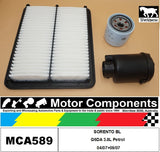 FILTER SERVICE KIT for KIA SORENTO BL G6DA 3.8L Petrol 04/07>09/07