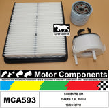 FILTER SERVICE KIT for KIA SORENTO XM G4KE9 2.4L Petrol 10/09>07/11