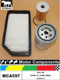 FILTER SERVICE KIT for KIA SOUL AM D4FBE 1.6L TURBO DIESEL 04/2009 on