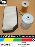 FILTER SERVICE KIT for KIA SOUL AM D4FBE 1.6L TURBO DIESEL 04/2009 on