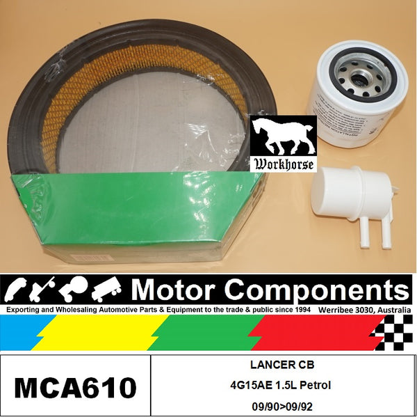 FILTER SERVICE KIT for MITSUBISHI  LANCER CB 4G15AE 1.5L Petrol 09/90>09/92