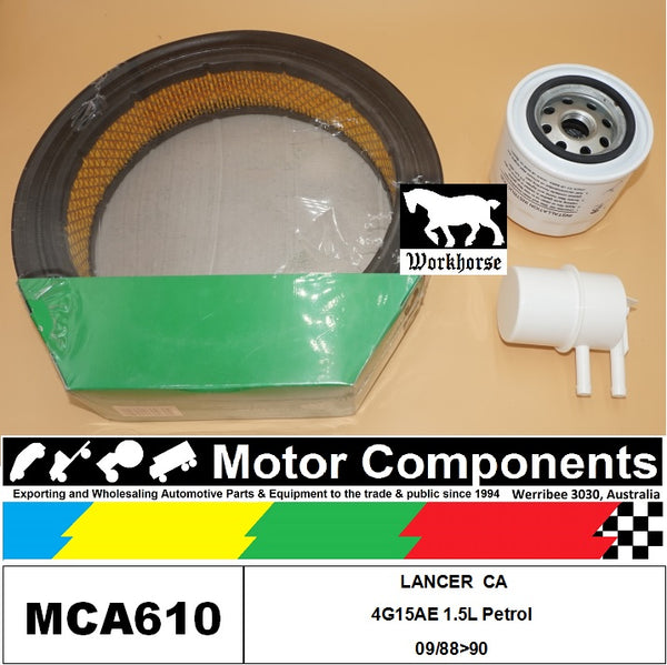 FILTER SERVICE KIT for MITSUBISHI  LANCER CA 4G15AE 1.5L Petrol 09/88>90