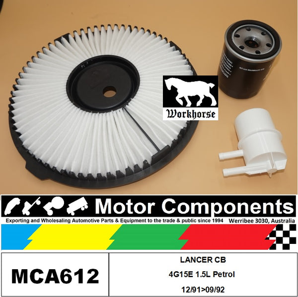 FILTER SERVICE KIT for MITSUBISHI  LANCER CB  4G15 1.5L Petrol 12/91>09/92