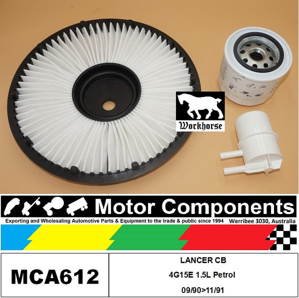 FILTER SERVICE KIT for MITSUBISHI  LANCER CB  4G15 1.5L Petrol 09/90>11/91