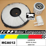FILTER SERVICE KIT for MITSUBISHI  LANCER CB  4G15 1.5L Petrol 09/90>11/91