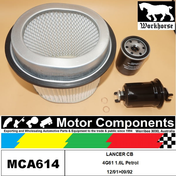 FILTER SERVICE KIT for MITSUBISHI  LANCER CB 4G61 1.6L Petrol 12/91>09/92