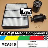 FILTER SERVICE KIT for MITSUBISHI  LANCER CB 4G92 1.6L Petrol 09/92 > 07/96