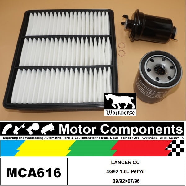 FILTER SERVICE KIT for MITSUBISHI  LANCER CC 4G92 1.6L Petrol 09/92>07/96