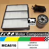 FILTER SERVICE KIT for MITSUBISHI  LANCER CC 4G92 1.6L Petrol 09/92>07/96