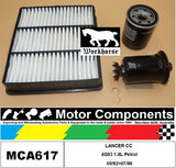 FILTER SERVICE KIT for MITSUBISHI  LANCER CC 4G93 1.8L Petrol 09/92>07/96