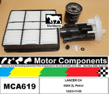 FILTER SERVICE KIT for MITSUBISHI  LANCER CH 4G94 2L Petrol 10/03>11/05