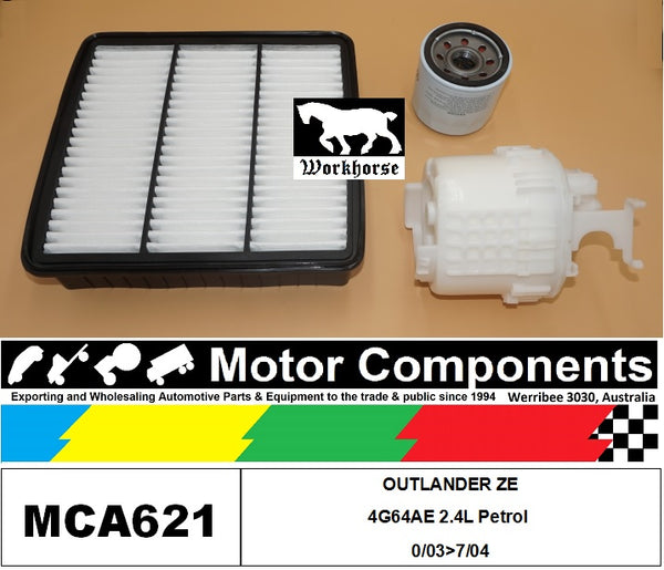 FILTER SERVICE KIT for MITSUBISHI  OUTLANDER ZE 4G64A 2.4L Petrol 01/03>07/04