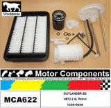 FILTER SERVICE KIT for MITSUBISHI  OUTLANDER ZG 4B12 2.4L Petrol 10/06>09/09